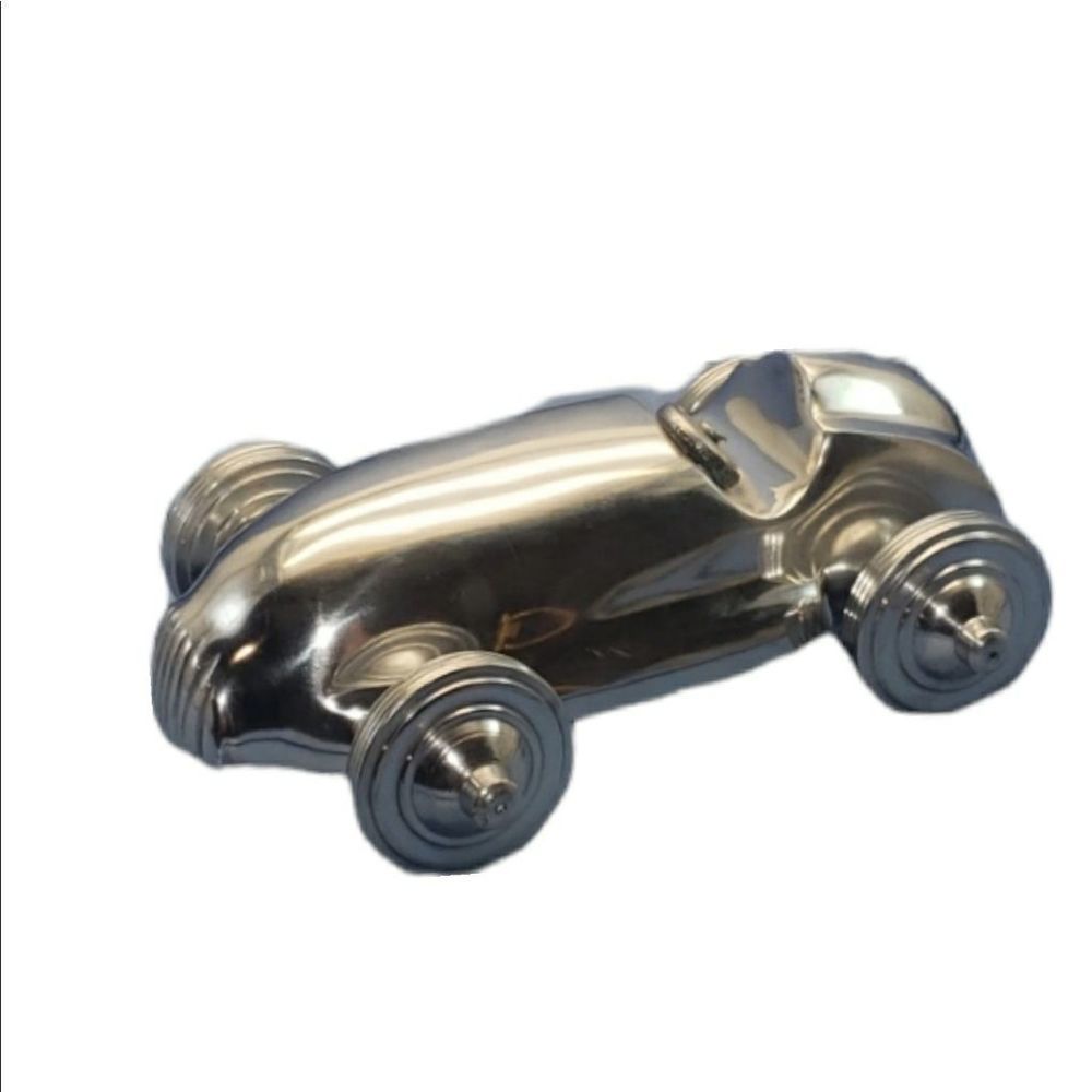 VINTAGE Polished Aluminum Slot Car Collectable